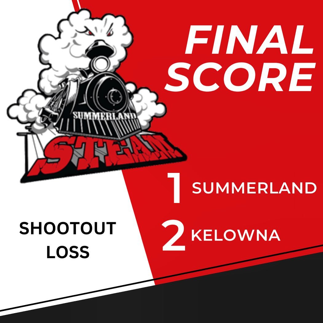 Tough loss for the boys tonight. Looking to bounce back on Tuesday where we are back at home for a game against Osoyoos!